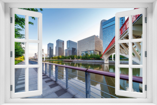 Fototapeta Naklejka Na Ścianę Okno 3D - China Ningbo Cityscape