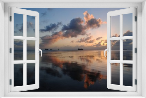 Fototapeta Naklejka Na Ścianę Okno 3D - Tropical island sunset photos