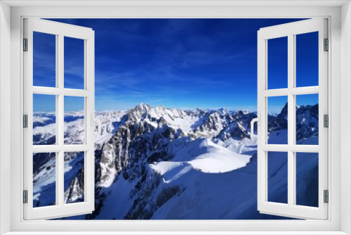 Fototapeta Naklejka Na Ścianę Okno 3D - chamonix aquille du midi mont blanc winter paradise snow ski snowboard beautiful