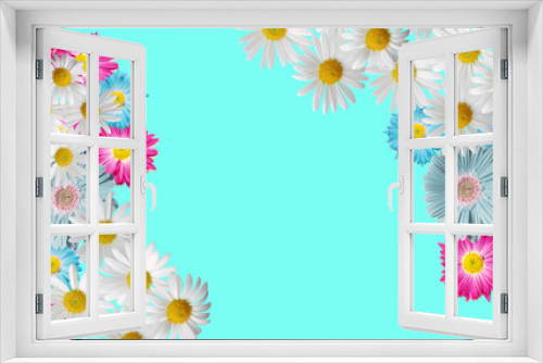 Fototapeta Naklejka Na Ścianę Okno 3D - Background for greeting card with flowers