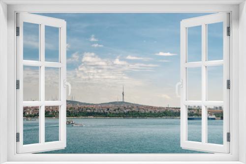 Fototapeta Naklejka Na Ścianę Okno 3D - Beautiful panoramic view of Istanbul in Sunny weather.