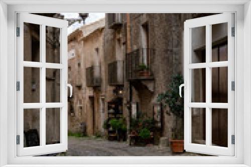 Fototapeta Naklejka Na Ścianę Okno 3D - The beautiful hilltop village of Erice Italy (Sicily)