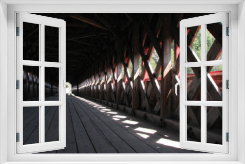 Fototapeta Naklejka Na Ścianę Okno 3D - covered bridge
