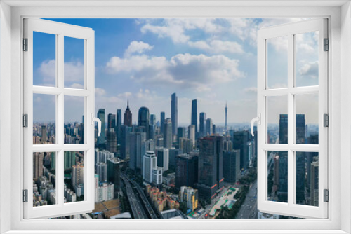 Fototapeta Naklejka Na Ścianę Okno 3D - Guangzhou city skyline, China