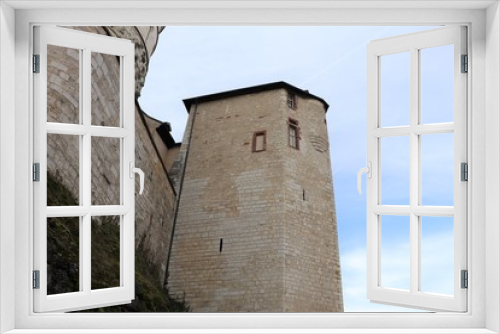 Fototapeta Naklejka Na Ścianę Okno 3D - Château des ducs de Wurtemberg à Montbéliard construit au 13 ème siècle - ville de Montbéliard - Département du Doubs - Région Franche Comté - France - Vue de l'extérieur