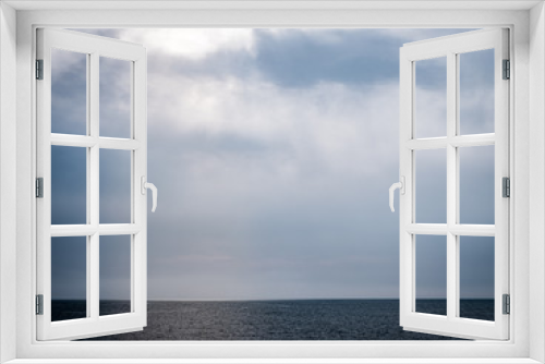 Fototapeta Naklejka Na Ścianę Okno 3D - Calm Sea Ocean And Blue Sky Background. High resolution