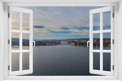 Fototapeta Naklejka Na Ścianę Okno 3D - Panorama von Konstanz am Bodensee - Panorama from(Lake of) Constance