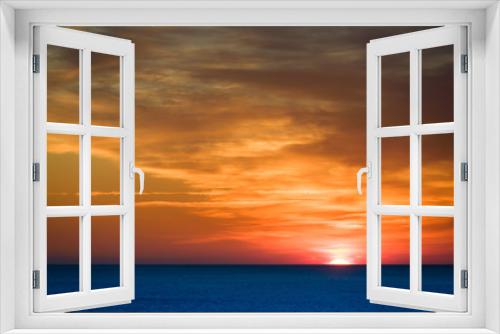 Fototapeta Naklejka Na Ścianę Okno 3D - Red sunset