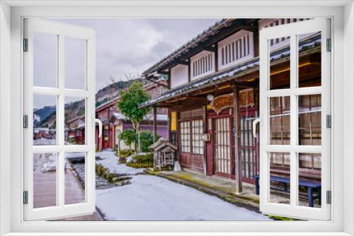 Fototapeta Naklejka Na Ścianę Okno 3D - 日本家屋