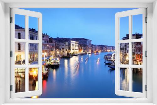Fototapeta Naklejka Na Ścianę Okno 3D - Venice - Grand canal from Rialto bridge