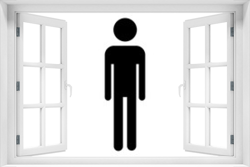 Fototapeta Naklejka Na Ścianę Okno 3D - Male icon. Toilet icon vector. Toilet sign. Man restroom sign vector.
