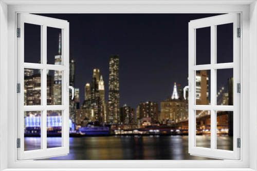 Fototapeta Naklejka Na Ścianę Okno 3D - Manhattan from Brooklyn