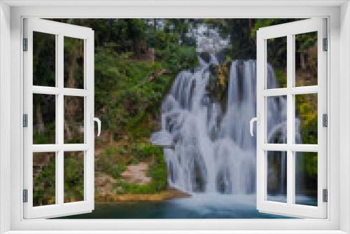Fototapeta Naklejka Na Ścianę Okno 3D - river beautiful Waterfalls of Tamasopo san luis potosi mexico