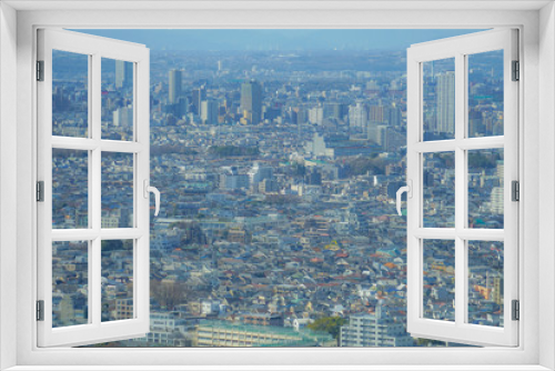 Fototapeta Naklejka Na Ścianę Okno 3D - 恵比寿ガーデンプレイス展望台から見える東京の街並み