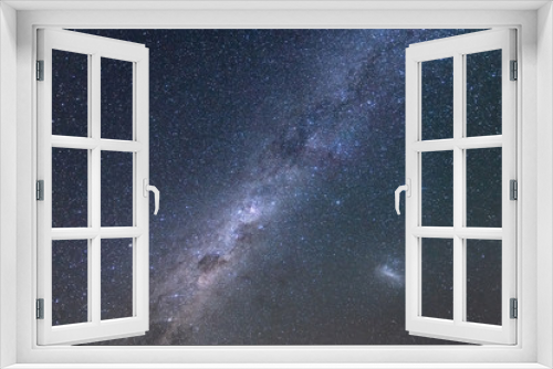 Fototapeta Naklejka Na Ścianę Okno 3D - Milky Way and magellanic cloud