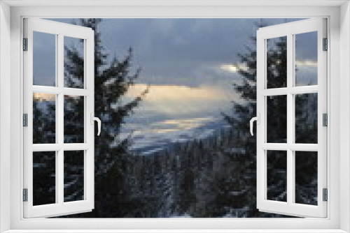 Fototapeta Naklejka Na Ścianę Okno 3D - Górskie szczyty Tatr
