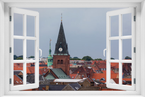 Fototapeta Naklejka Na Ścianę Okno 3D - View of the city in Denmark