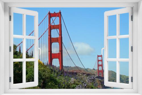Fototapeta Naklejka Na Ścianę Okno 3D - Golden Gate Bridge (CA 01295)