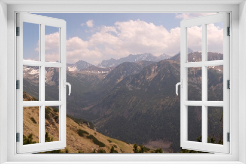 Fototapeta Naklejka Na Ścianę Okno 3D - panorama kasprowy