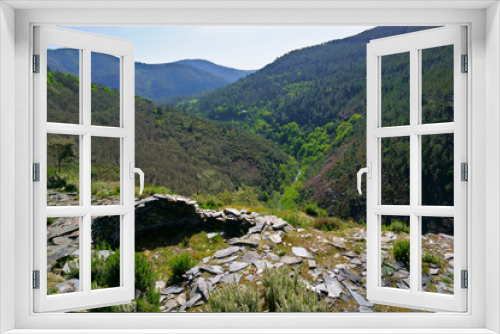 Fototapeta Naklejka Na Ścianę Okno 3D - Castro de Vilar I-IV A.C. Folgoso do Courel, Lugo province, Galicia, Spain