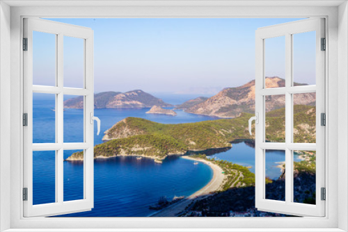 Fototapeta Naklejka Na Ścianę Okno 3D - view of Blue Lagoon in Oludeniz, Turkey