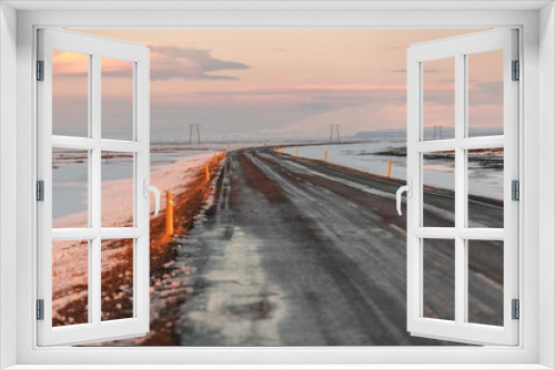 Fototapeta Naklejka Na Ścianę Okno 3D - Road on Iceland