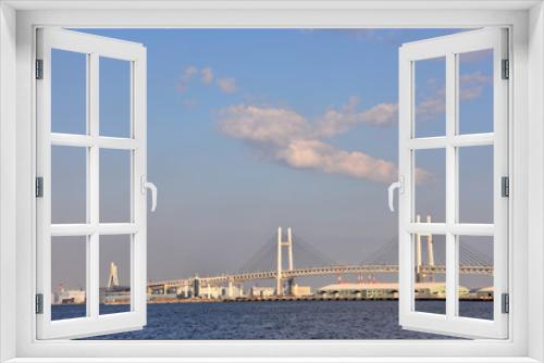 Fototapeta Naklejka Na Ścianę Okno 3D - 晴れた日の横浜港
