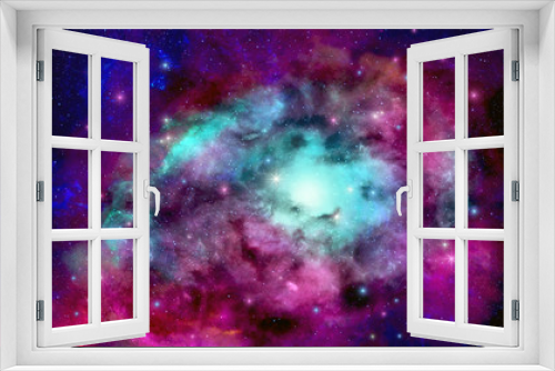 Fototapeta Naklejka Na Ścianę Okno 3D - Colorful space nebula.Blue and pink nebula.Space background with purple nebula and stars.Deep space nebula