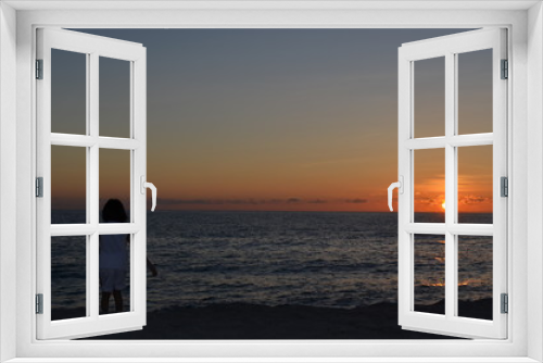 Fototapeta Naklejka Na Ścianę Okno 3D - Sand beach sea open sky
