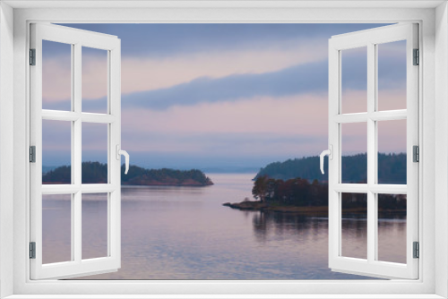 Fototapeta Naklejka Na Ścianę Okno 3D - Islands of Scandinavia Sweden sunrise Baltic sea