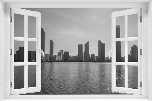 Fototapeta Naklejka Na Ścianę Okno 3D - Abu Dhabi cityscape during day time in UAE capital of United Arab Emirates