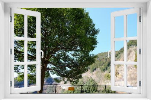 Fototapeta Naklejka Na Ścianę Okno 3D - 風景　山　湖　ダム
