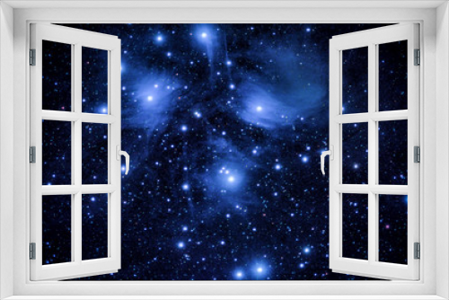 Fototapeta Naklejka Na Ścianę Okno 3D - The Pleiades known as the Seven Sisters and Messier 45, open star cluster