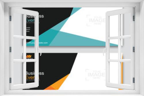 Abstract business banner template design.