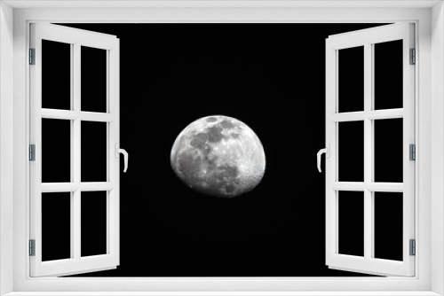 Fototapeta Naklejka Na Ścianę Okno 3D - Half moon in the night sky