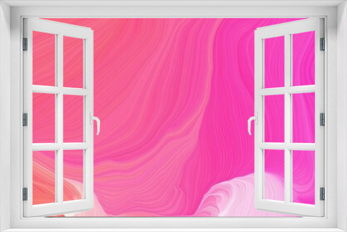 dynamic vibrant colored banner. elegant curvy swirl waves background design with hot pink, pastel pink and violet color