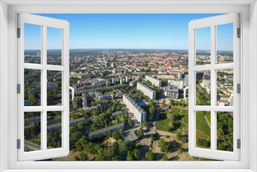 Fototapeta Naklejka Na Ścianę Okno 3D - Aerial view of the city of Wroclaw