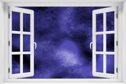 Fototapeta Naklejka Na Ścianę Okno 3D - Abstract blue grunge background with space for text. Dark  texture