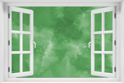 Fototapeta Naklejka Na Ścianę Okno 3D - Beautiful green watercolor texture. Abstract green watercolor design for banner or art project