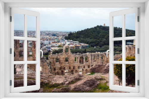 Fototapeta Naklejka Na Ścianę Okno 3D - Beautiful landscape of the city of Greece Athens