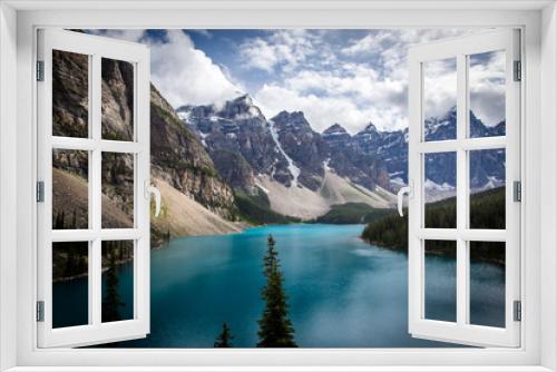 Fototapeta Naklejka Na Ścianę Okno 3D - The view of Moraine Lake, Canada