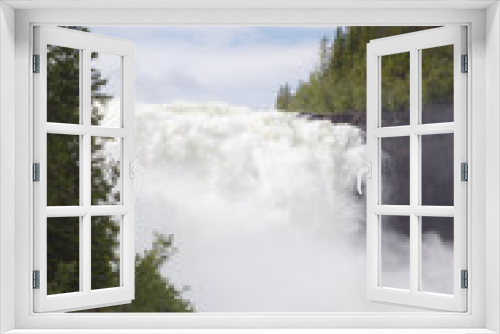 Fototapeta Naklejka Na Ścianę Okno 3D - Tännafors waterfall in Jämtland, Sweden