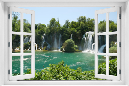 Fototapeta Naklejka Na Ścianę Okno 3D - Kravica waterfall, Bosnia and Herzegovina