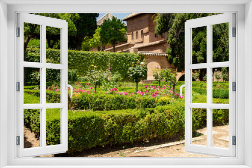 Fototapeta Naklejka Na Ścianę Okno 3D - Alhambra and Generalife garden, Granada, Andalucia, Spain