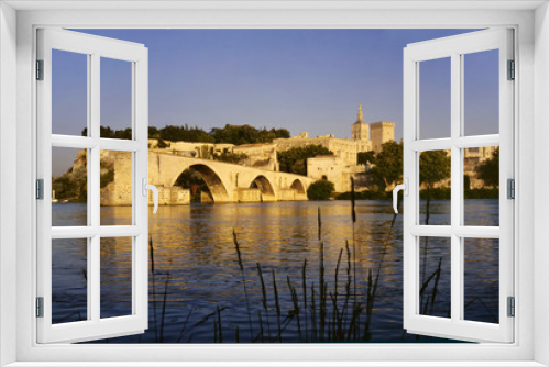Fototapeta Naklejka Na Ścianę Okno 3D - France, provence, avignon, benezet bridge