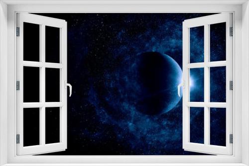Fototapeta Naklejka Na Ścianę Okno 3D - Image of outer space. . Mixed media