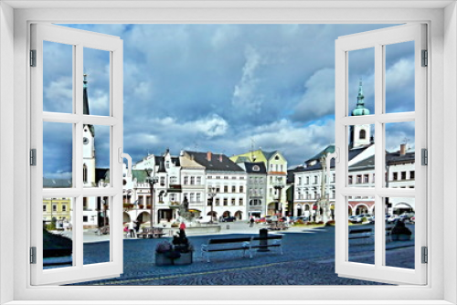 Fototapeta Naklejka Na Ścianę Okno 3D - Czech Republic-square in city Trutnov