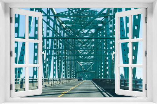 Fototapeta Naklejka Na Ścianę Okno 3D - Oregon Bridge Scene  3