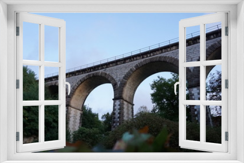 Fototapeta Naklejka Na Ścianę Okno 3D - Bahn Brücke