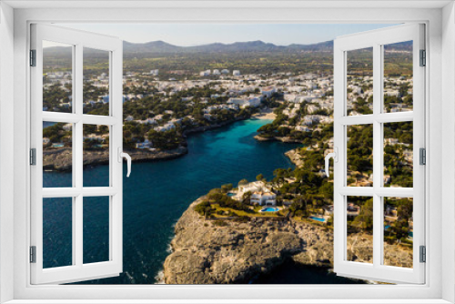 the Cala d'or Mallorca Spain top view